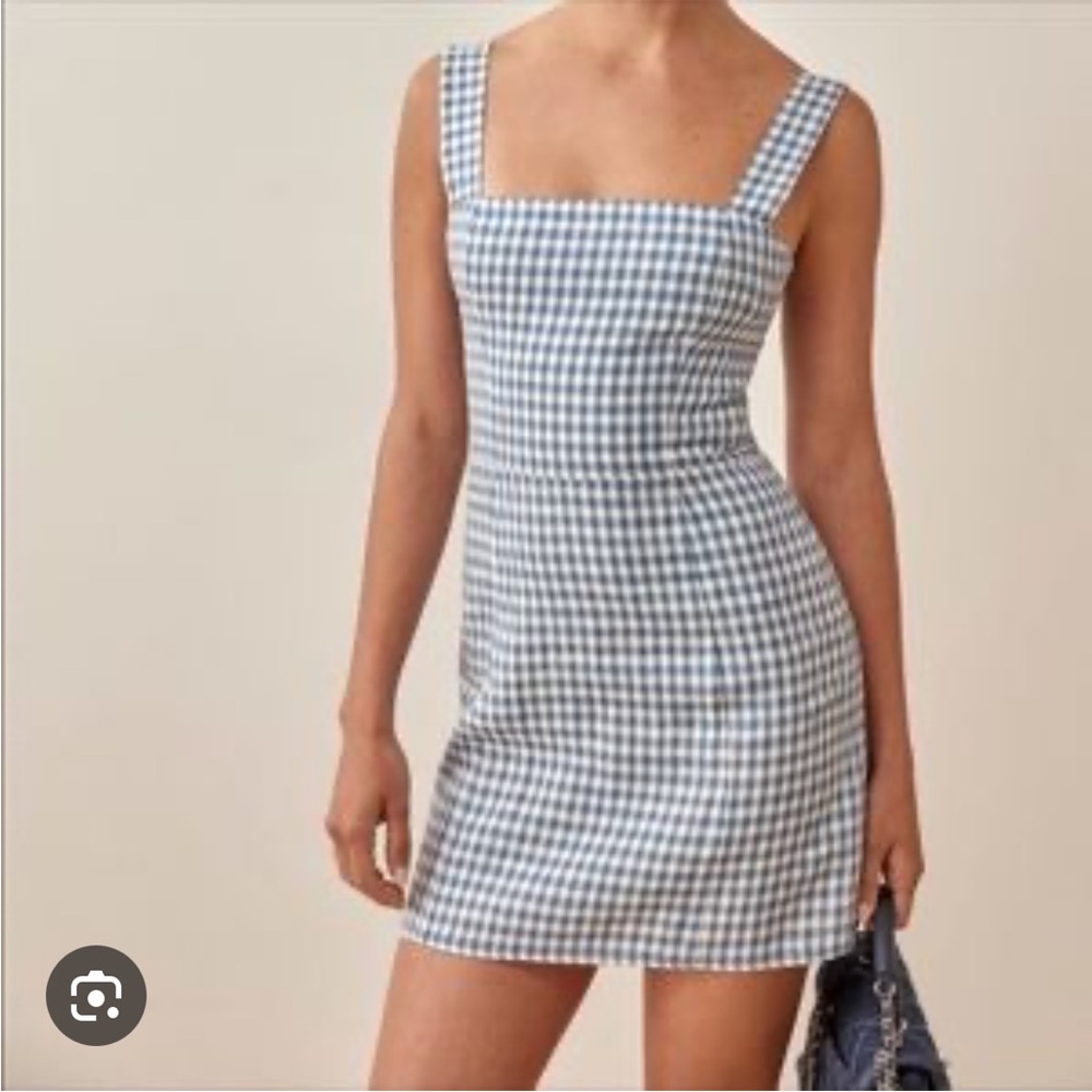 Reformation Gingham Mini Dress size 8